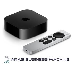  ابل تي في - MN893AE/A الجيل الثالث 4K واي فاي + إيثرنت - 128 كيكاابايت - اسود 