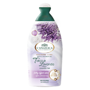  L’Angelica Talc & Lavender Bath & Shower Gel - 500ml 