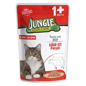 Jungle Beef Cat Food - 100 g