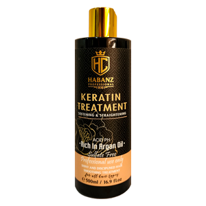  HABANZ Softening & Straightening Keratin Treatment, 500ml 