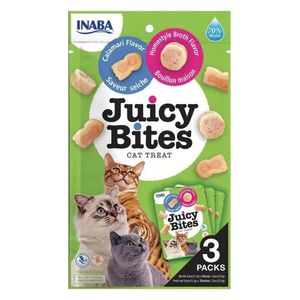  Inaba Juicy Bites Calamari & Homestyle Broth Cat Treats - 3 packs 
