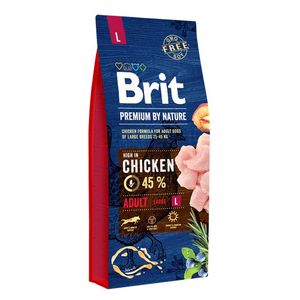  Brit Premium by Nature Adult Large Chicken Dog Food - 15kg 