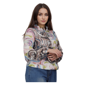  قميص نسائي بأكمام طويلة من انكي - XL 