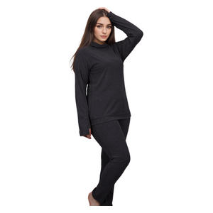  ENKI Women's winter loungewear pajama - L - Gray 