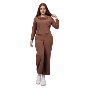  ENKI Women's Pajama Set - M - BROWN 