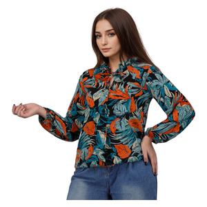  قميص نسائي بأكمام طويلة من انكي - XXL 
