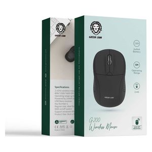 GREEN LION GNM200BK - Wireless Mouse - Black