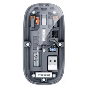 Recci RCS M0 - Wireless Mouse - Up To 500 mAh - Bluetooth 5.1 - Transparent
