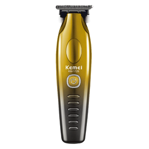  Kemei KM-1729 Hair Trimmer - Stainless Steel Blades - 2600mAh Battery - LCD Display 