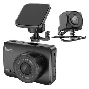  Hoco DV3 - Dash Camera - Dual Channel - 1080P Front + G-Sensor - Black 