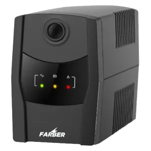 يو بي اس تفاعلي فاربر - 850 فولت أمبير - 360 واط مع بطارية 12 فولت - أسود