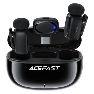  AceFast R2 - Dual Wireless Lavalier Microphone - Black 