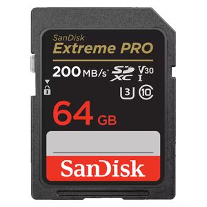  SanDisk Extreme Pro Micro SDXC UHS-I - SD Card - 64GB - Up To 200MB/s - Black 