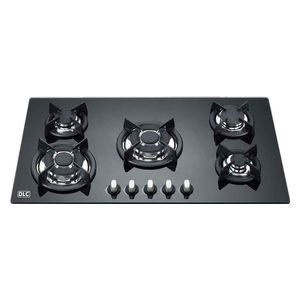  DLC GHG-915-A2CBS - 5 Burners - Built-In Gas Cooker - Glass Black 