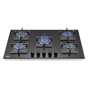  طباخ داخلي دي ال سي غازي - 5 مشاعل - D-90G5071 - اسود 