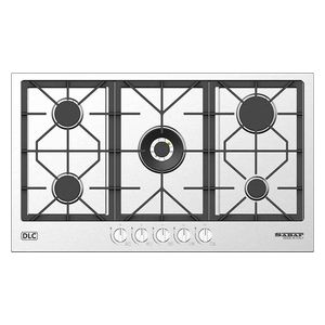  DLC DFS90A - 5 Burners - Built-In Gas Cooker - Silver 