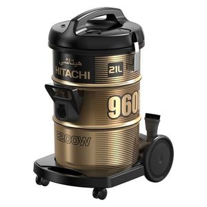  مكنسة هيتاشي كهربائية اسطوانية - 2200 واط - 21 لتر - CV-960F-BK - اسود 