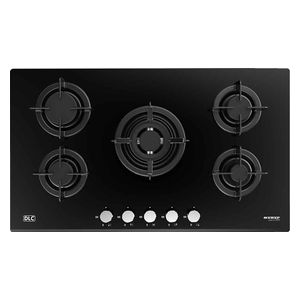  DLC G5811GCP - 5 Burners - Built-In Gas Cooker - Glass Black 