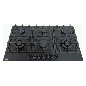 DLC D-906SM - Built-In Gas Cooker - 6 Burners - Black