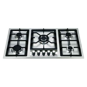  DLC GHS-915-KCIS - 5 Burners - Built-In Gas Cooker - Silver 