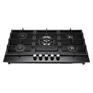  DLC ATM-9051G-SBF - 5 Burners - Built-In Gas Cooker - Black 