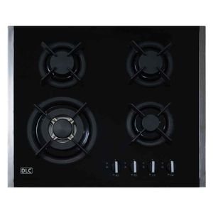 DLC GHG-604A-DCBIS - 4 Burners - Built-In Gas Cooker - Glass Black 