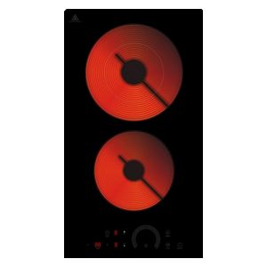  طباخ كهربائي داخلي اورنج - 2 مشاعل - MCH-3200W-B - زجاج أسود 