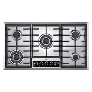  DLC T-GH915-KCIS2T - 5 Burners - Built-In Gas Cooker - Silver 