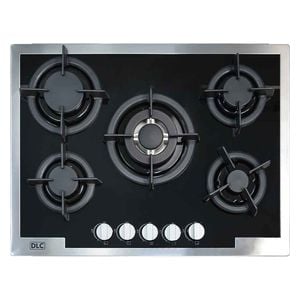  DLC GHG-705-ACBIS - 5 Burners - Built-In Gas Cooker - Glass Black 