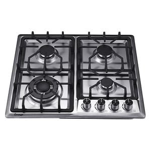  Orange 66S4113 - 4 Burners - Built-In Gas Cooker - Silver 