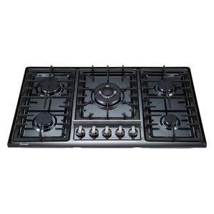  Orange 6090BS-CG - 5Burners - Built-In Gas Cooker - Black steel 