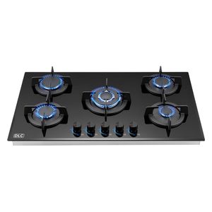  DLC D-90G5072 - 5 Burners - Built-In Gas Cooker - Black 