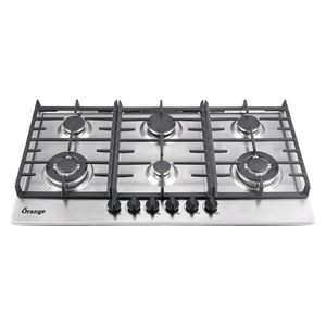Orange OS906-S12 - Built-In Gas Cooker - 6 Burners - Stainless Steel
