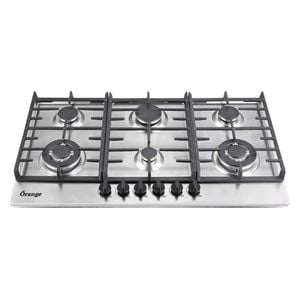  طباخ غاز أورنج داخلي - 6 مشاعل - OS906-S12 - ستانلس ستيل 