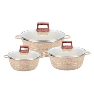 Zio ZCS-8050 - Cookware Set - 3 piece - Beige