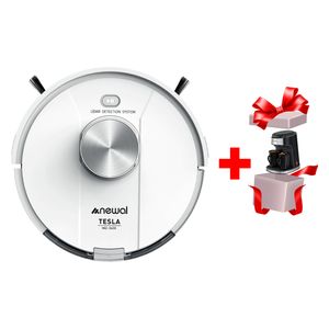  مكنسة نوال روبوت - VAC-3630/01 - ابيض + ماكنة صنع القهوة جوسونيك - GCM-858 - اسود 