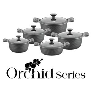  Zio ZCS-8640 - Orchid Series Pots Set - 10 Pcs - Silver 