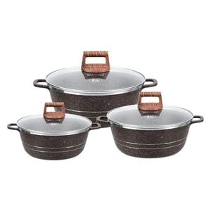 Zio ZCS-8050 - Cookware Set - 3 piece - Brown