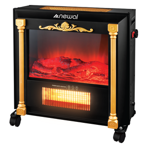  Newal Fire Place Heater - QHT-835-02 - Black 