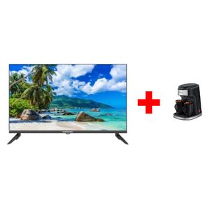  شاشة جوسونيك 32-انج فئة GRMS-5032 - سمارت - HD - 50Hz- LED + ماكنة صنع القهوة جوسونيك - GCM-858 - اسود 