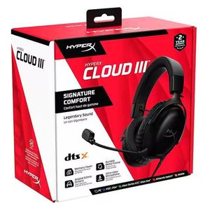  HyperX Cloud III - Wired Gaming Headset - Angled 53mm Drivers - Black 