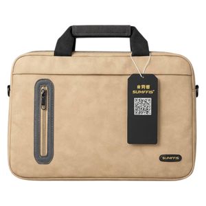  Sumffis - Laptop Bag - 15.6 inch - Beige 