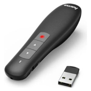  HAMA Pointer - Presentation Remote - Air Mouse - USB - Black 