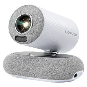 Bordeaux Smart Projector - Full HD - Android 13 - 230 ANSI Lumens Brightness - Dual-band Wi-Fi & Bluetooth 5.4 - White 