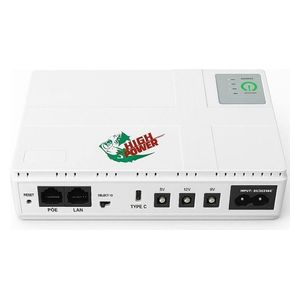  High Power DC1018P UPS Power Supply - 18W - Built-in 8800mAh - White 