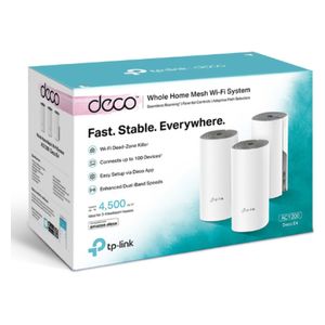 TP-Link AC1200 Deco E4 - WiFi Range Extender - 3 Pieces 