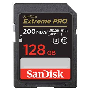 SanDisk Extreme PRO SD Card – 128GB – Black