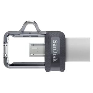  فلاش ميموري سان ديسك Ultra-Dual-Drive - اسود - 64 كيكابايت 