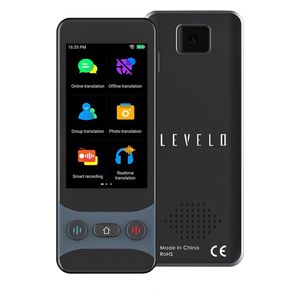Levelo fluentlink  - offline & online voice translator - Black