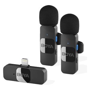  BOYA BY-V2 - Dual Wireless Lavalier Microphone For iPhone 